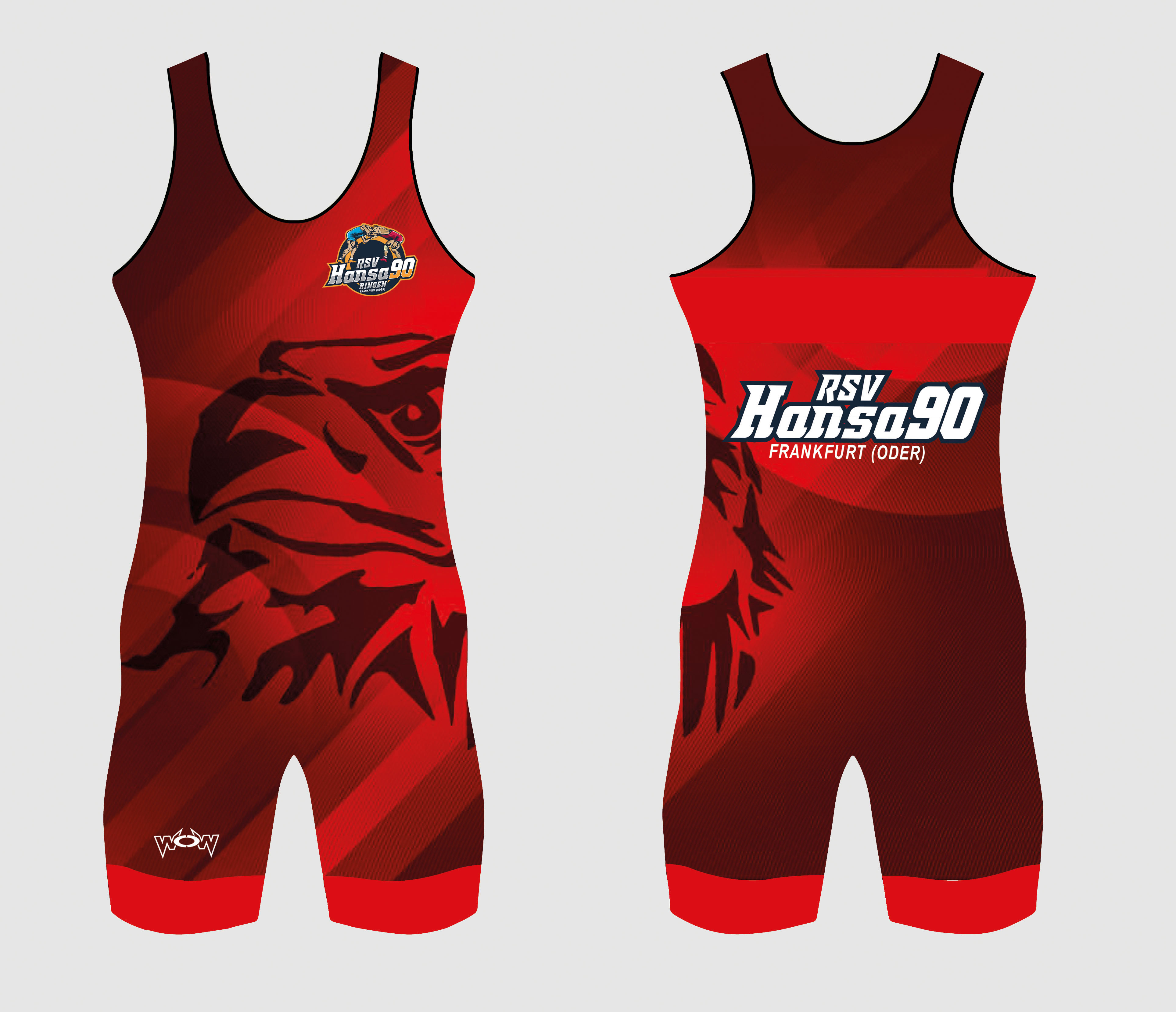 Trikot-Rot-3 Trikotpack RSV Hansa 90 - Damen