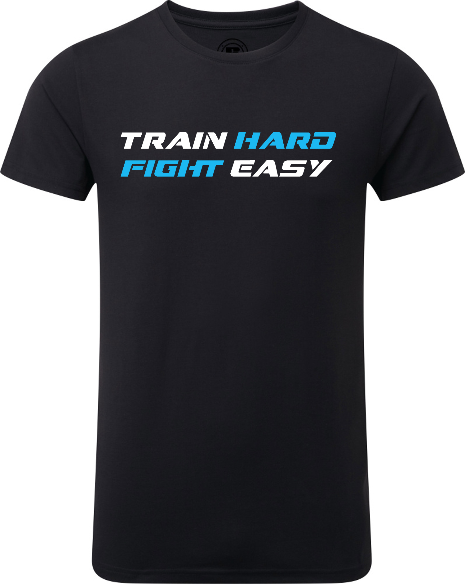 Train-Hard-Blau Train Hard T-Shirt Kinder