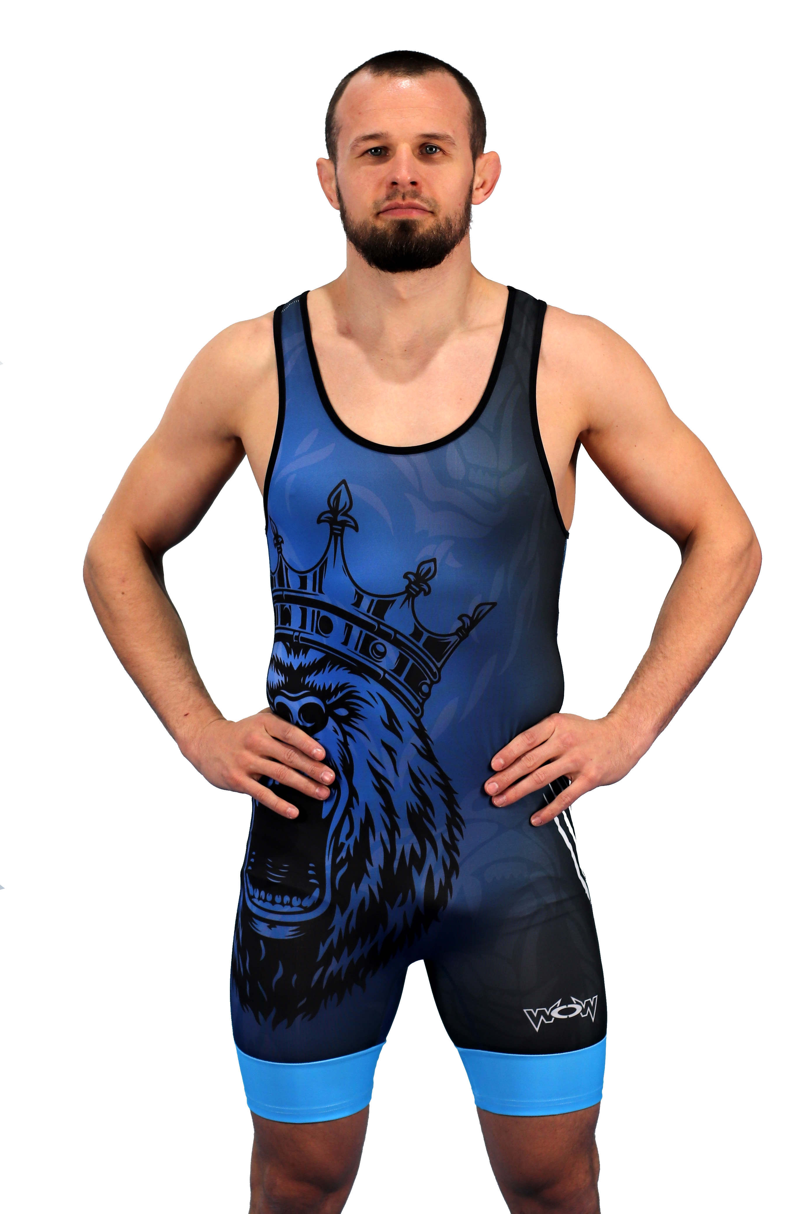 Grizzly-Blau-Vorne Trikot Grizzly Doppelpack Kinder