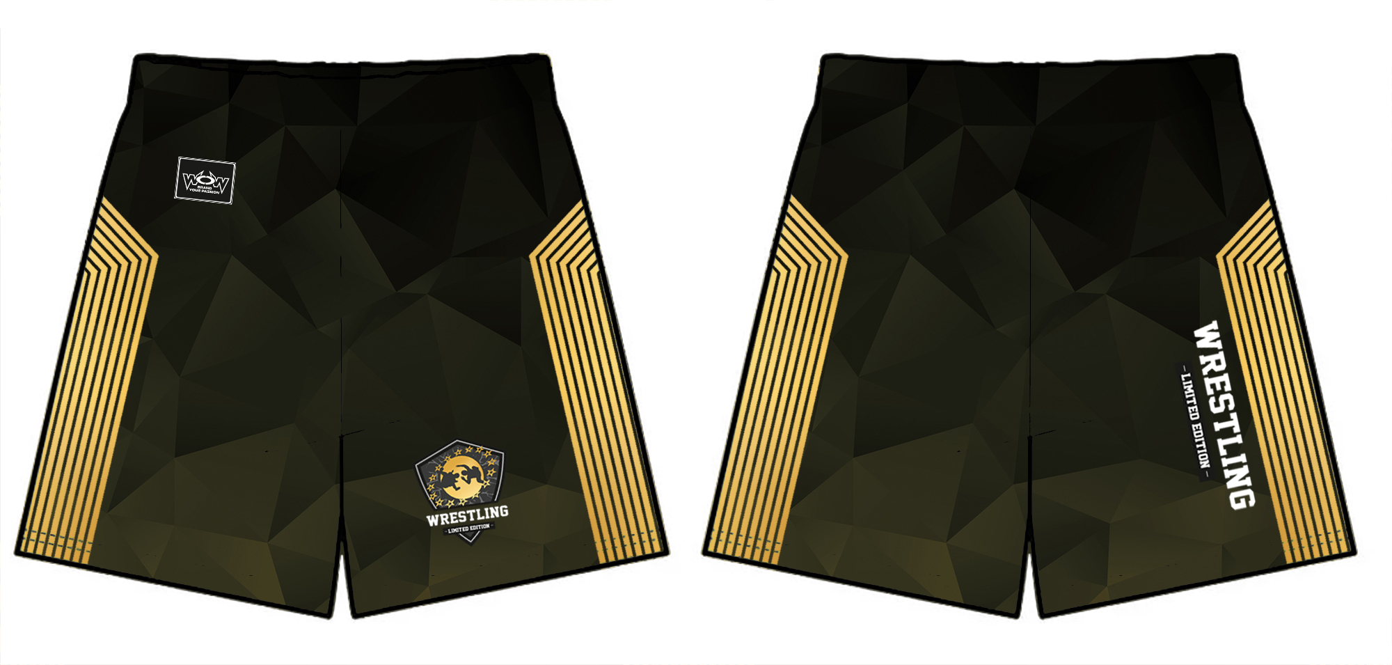 WoW Shorts Limited Edition Schwarz Gold WoW Shorts Limited Edition Schwarz Gold