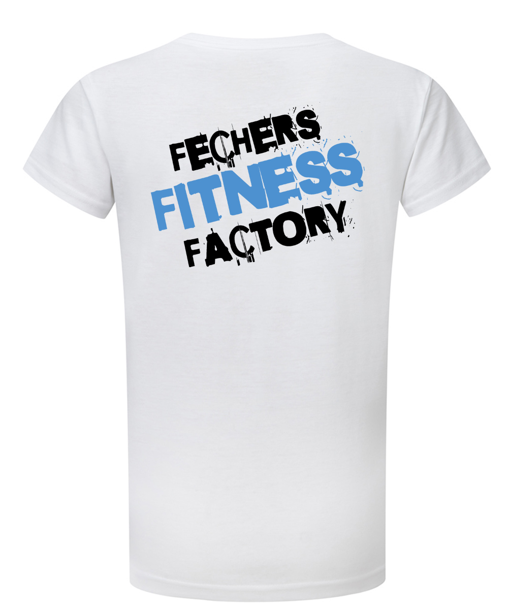 m-weiss-blau-hinten Fechers Fitness Factory T-Shirt V Neck Herren