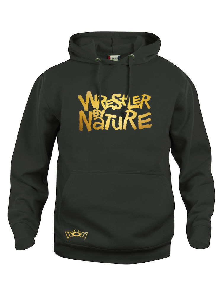 Wrestler by Nature Hoody Schwarz/Gold