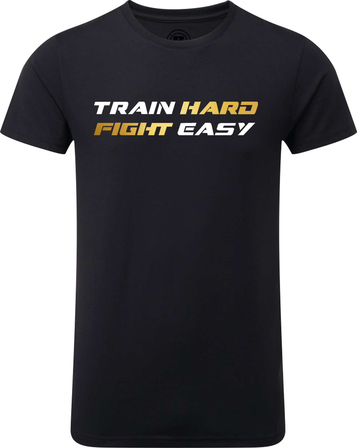 Train-Hard-Fight-Easy-Shirt-Gold Train Hard T-Shirt Kinder