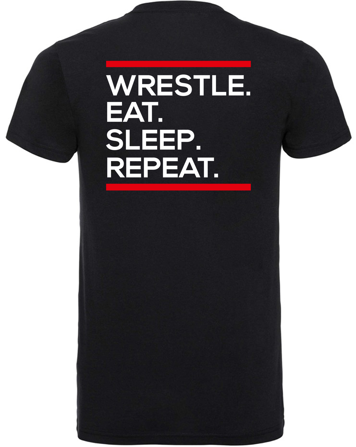 Wrestle-Eat-Slppe-Repeat Wrestle Eat Sleep Repeat T-Shirt Kinder
