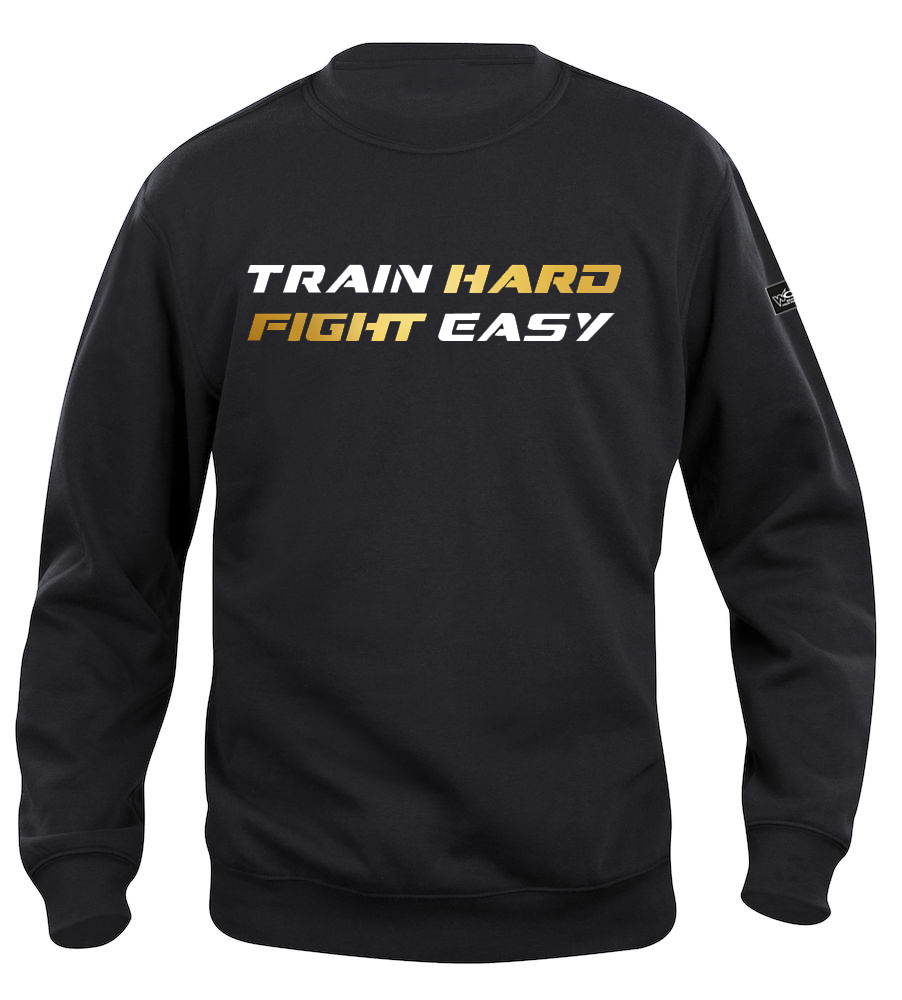 Train-Harfd-Pullover-Gold Train Hard Fight Easy Pullover