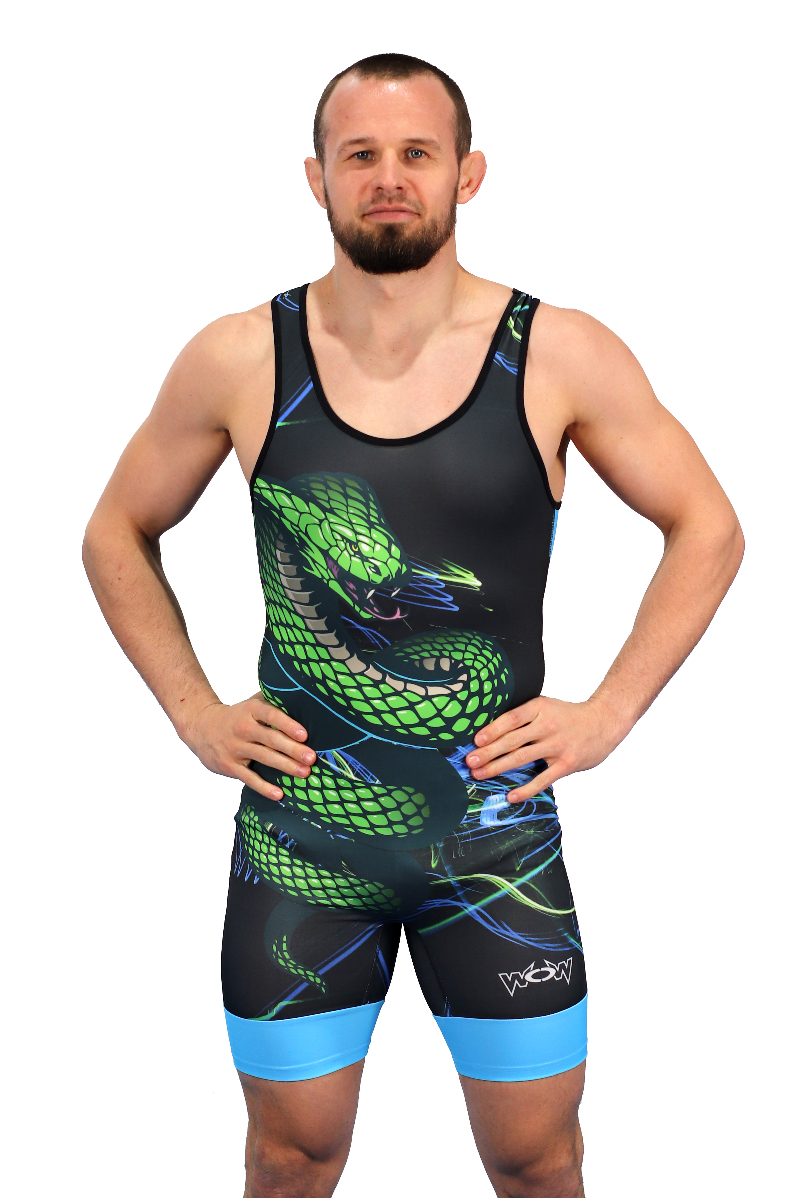 Snake-Blau-vorne Trikot Snake Doppelpack Herren