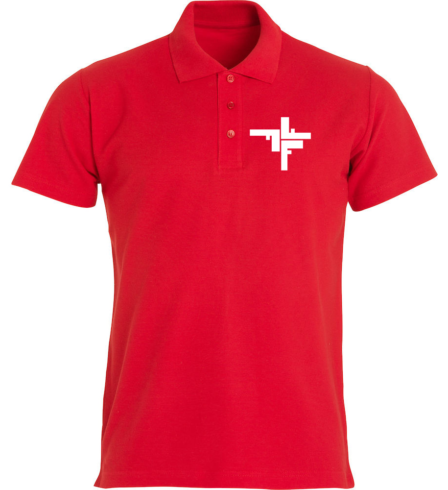 Rot58e76d51ce68c Fechers Fitness Factory Polo-Shirt mit FFF Logo