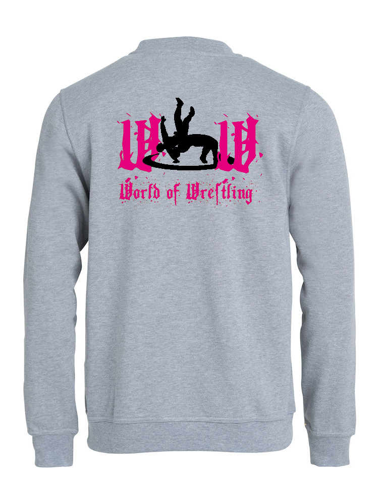 grau-rosa58d656b56015e WOW Ringer Pulli Damen / Herren