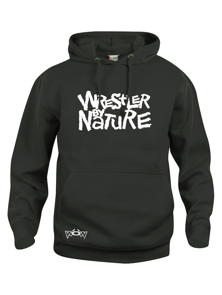 Wrestler by Nature Hoody Schwarz/Weiß