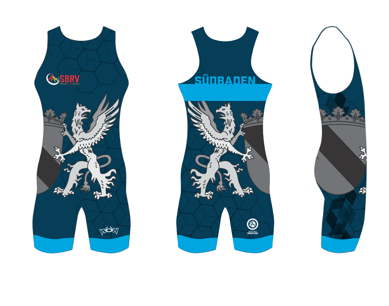 Trikot-S-dbaden-blau Südbadentrikot Herren Doppelpack