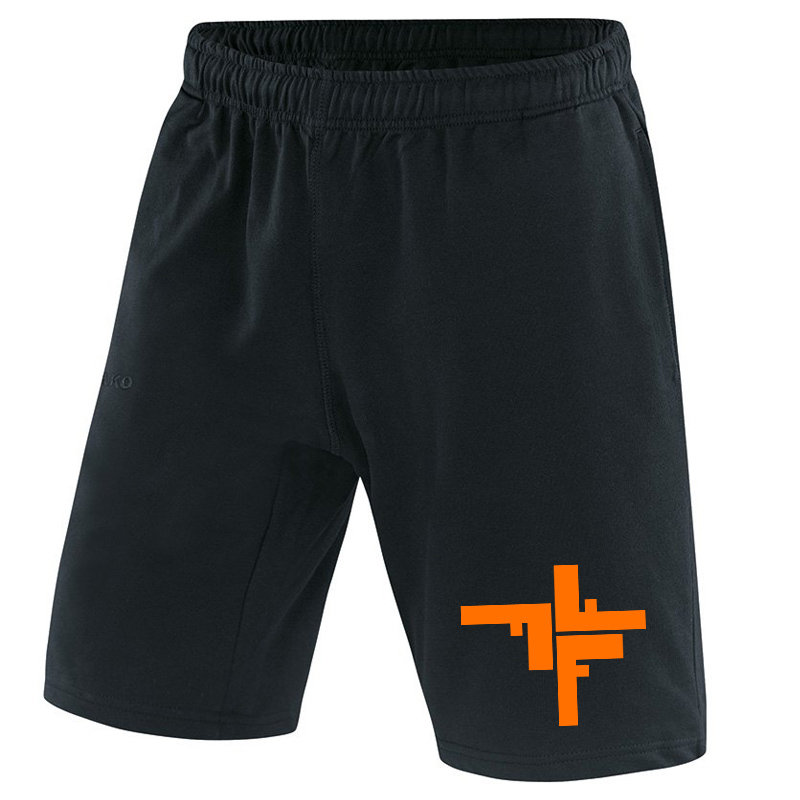 schwarz-orange Fechers Fitness Factory Short Kinder
