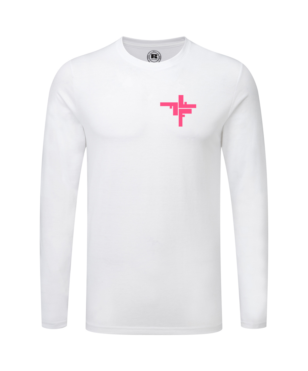 weiss-rosa Fechers Fitness Factory Langarmshirt Kinder