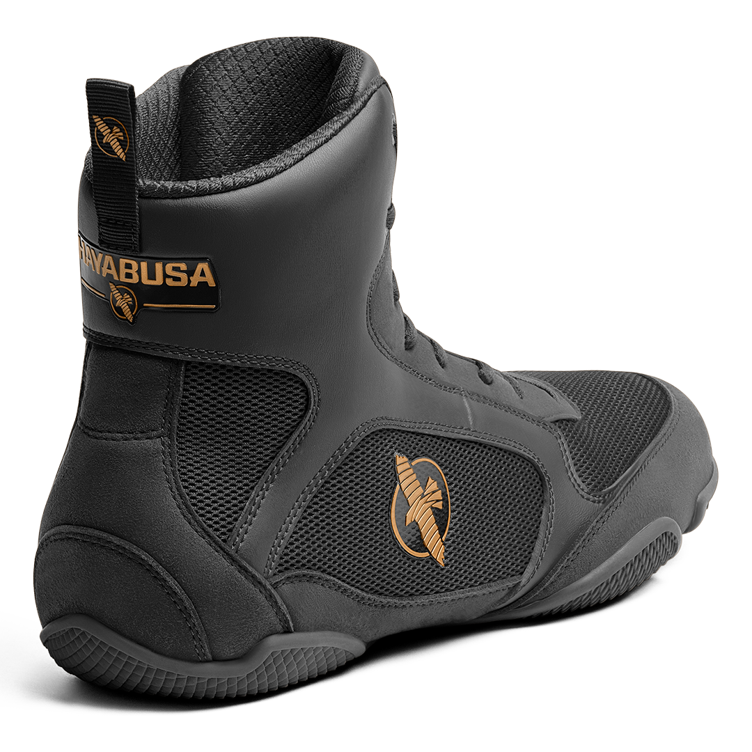 Hayabusa - Pro Boxing Shoes Black - PBS-B-X