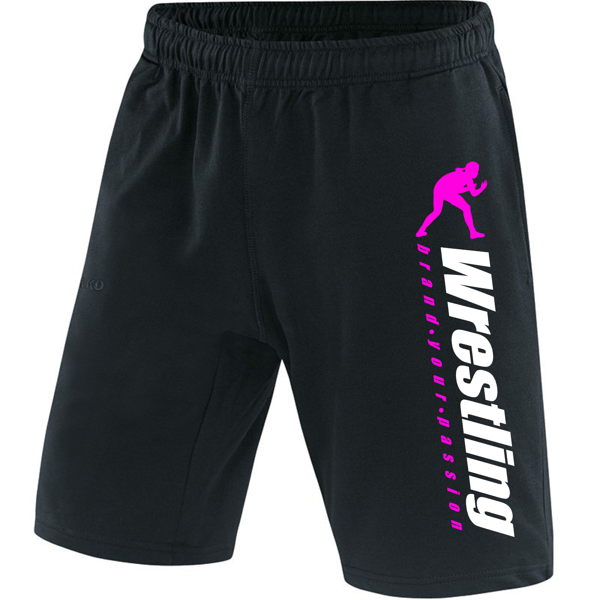 Schwarz-pink Brand Your Passion Wrestling Short Damen